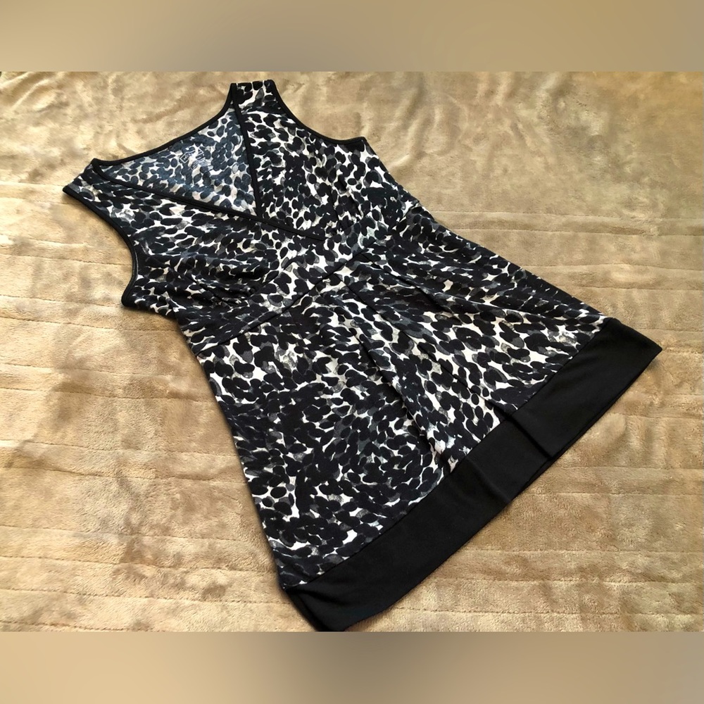 Casual black animal print tank from Merona, size XS.